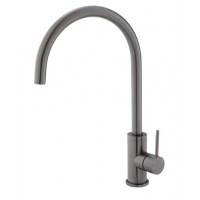 Premium Round Gun Metal Grey Sink Mixer